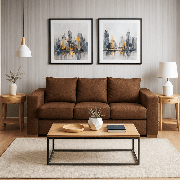 Sofa 3 Cuerpos Cedric Cafe
