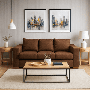 Dkora - Sofa 3 Cuerpos Cedric Cafe