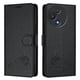 thumbnail image 2 of Funda tipo cartera FOXDOCK para TCL 60R con soporte, ranuras, RFID, diseño de gato, 2 of 5