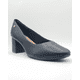 thumbnail image 2 of Zapato Alto Taco Ancho Extra Acolchado Negro, 2 of 3