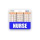 thumbnail image 2 of Porta Credencial Horizontal Azul para Enfermera – Scrubs and Stuff, 2 of 3
