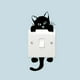 thumbnail image 3 of 1pc Cute Cat Bedroom Switch Wall Sticker, Removable 3D Stereo Wall Sticker, 3 of 4