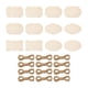 thumbnail image 1 of Placa De Madera En Blanco, Letrero De Madera Colgante Sin Terminar DIY Para Barra De Navidad, 12 Uds., 1 of 5
