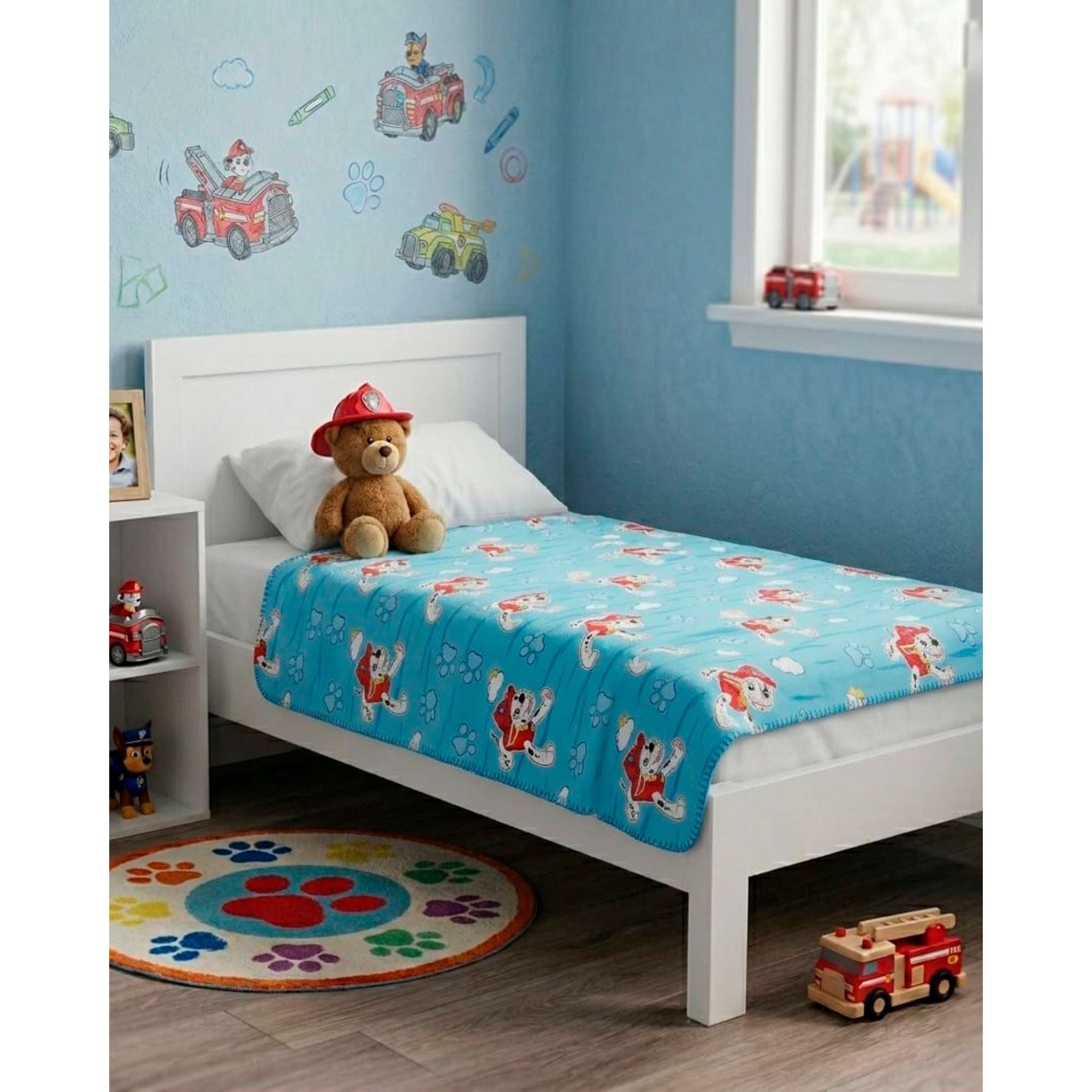 Mylhogar - Manta Para Niños Confortable Coral De 127x152cm De Paw Patrol