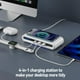 thumbnail image 2 of USB Tipo C Cargador Rápido 15W Con Luz Ambiental Multifuncional Estación De Carga Dock 4 En 1 Para iPhone 12 13 Y Samsung S22-Blanco, 2 of 6
