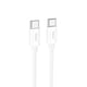thumbnail image 1 of Cable Hoco X87 Magic silicone USB C PD a USB C PD 60W Blanco, 1 of 3