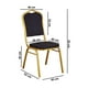 thumbnail image 2 of Pack 4 Silla Tapizada Eventos Fiestas Conferencias Comedor - Negro, 2 of 5