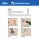 thumbnail image 5 of Tope de puerta HOMOTEK de 8 cm, resorte flexible, blanco, paquete de 12, 5 of 7