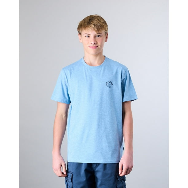 Polera manga corta Junior Melange XV1313 Polemic