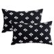 thumbnail image 1 of REGALWOVEN 2 Piezas Funda de Cojín Decorativa de Jacquard Patrón Moderno Fundas de Almohada para Sofá Cama Hogar Negro 12" x 20", 1 of 6