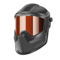 Magideal - Casco De Soldador Hamlet, Protector Contra Salpicaduras, Para Soldar, Cortar Y Esmerilar, Resistente Al Polvo, Cómodo, Ajustable Y Máscara Facial Comp Marrón Oscuro