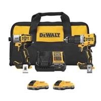 Kit Combo De Herramientas Eléctricas Dewalt 20V Max Xr Atornillador De Impacto Y Taladro Percutor Con 2 Baterías Powerpack De 4Ah Y Cargador