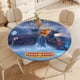 thumbnail image 4 of El Expreso Polar theme Fitted Round Tablecloths Elastic Edged Table Covers Waterproof Table Cloth For Kitchen Holiday Party Tables Decor 150cm, 4 of 6