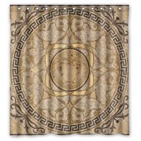 Pinghai - Cortina De Ducha Versace Con Ganchos (167 X 183 Cm)