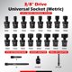 thumbnail image 2 of Juego de enchufes AKM TOOL 3/8 Drive Universal Impact, 20 piezas, 2 of 9