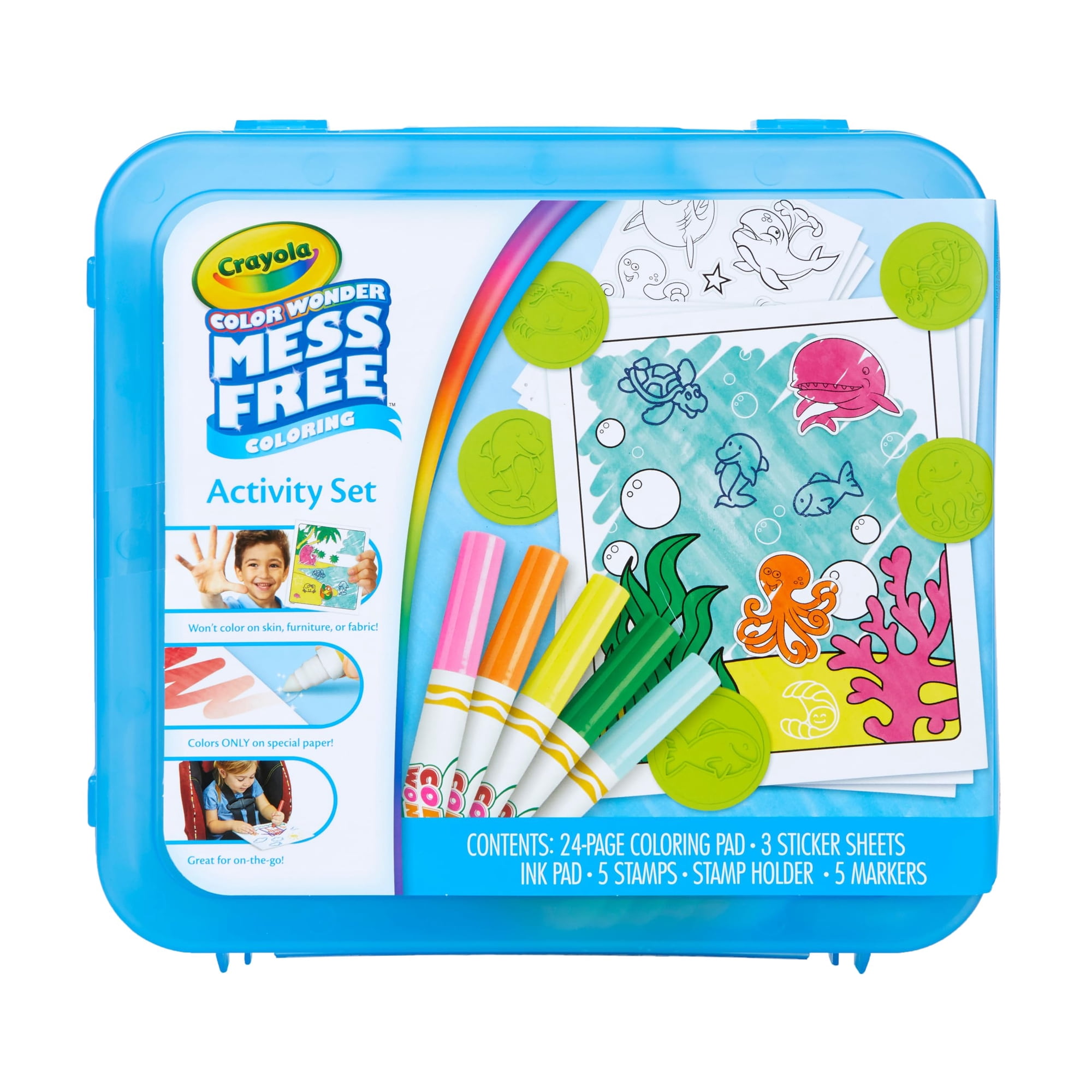 Set De Actividades Para Colorear Crayola Color Wonder Más De 30 Piezas Para Niños De 3 Años En Adelante