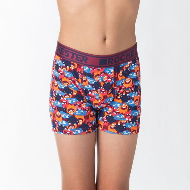 Bóxer infantil de algodón estampado