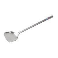 Magideal - Wok Turner Acero Inoxidable, Metal Profesional De Cocción Diaria A Prueba De Óxido Para Cocineros De Chefs, Utensilios De Cocina, Cocción Giratriz