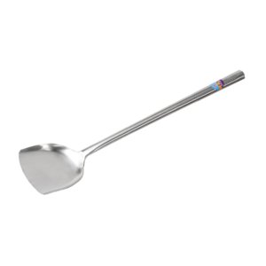 Magideal - Wok Turner Acero Inoxidable, Metal Profesional De Cocción Diaria A Prueba De Óxido Para Cocineros De Chefs, Utensilios De Cocina, Cocción Giratriz