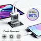 thumbnail image 2 of Cargador SpeedScope USB‑C de doble puerto con cable de 10 pies (3 m) – Pack de 2, 2 of 8