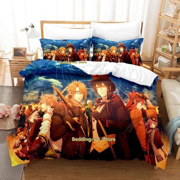 New Code Realize Guardian of Rebirth Bedding SetAnime three-piece set Adult Kid Bedroom Duvetcover Sets Kawaii