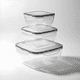 thumbnail image 2 of Taper plástico hermético para alimentos sin BPA 3u, 2 of 3
