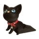 thumbnail image 1 of Tope De Puerta Con Forma De Gato De Dibujos Animados De PVC Para La Parte Inferior De La Puerta Para RV, Baño, Oficina, Color Negro, 1 of 5