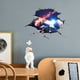 thumbnail image 1 of 1pc 3D Universe Floor Sticker, Plastic Star Break Through Peel And Stick Wallpaper / Floor Sticker, Outer Space Galaxy Broken Wall / Floor / Ceiling Art Decals For Living Room Bedroom Home Decor (25.2, 1 of 3