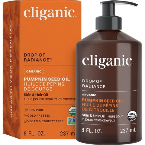 Aceite De Semillas De Calabaza Cliganic Organic Prensado En Frío 237 Ml