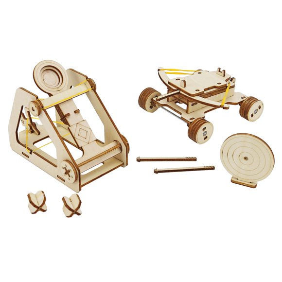 Catapultas Ballista Kits De Juguetes Tecnología Catapultas Conjunto Aprendizaje Asamblea 3D Madera