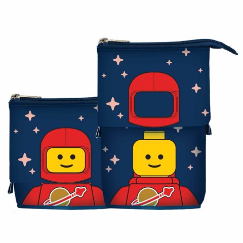Estuche Para Lápices Iq Lego Minifigures Pop Up Red Spaceman