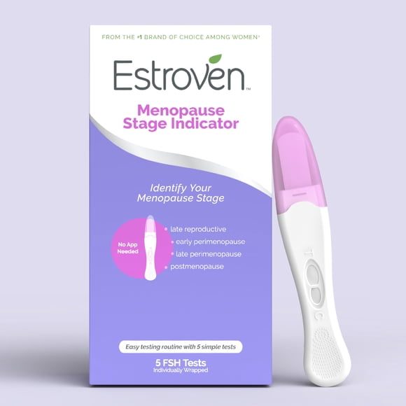 Kit de prueba en casa Estroven Indicador de etapa de la menopausia FSH, 5 pruebas