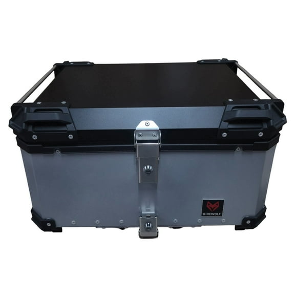 Baúl Top Case para motocicleta 80L Plateado RIDEWOLF 0712-80