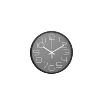 Vgo - Reloj De Pared 30 Cm Negro 30 X4 Cm