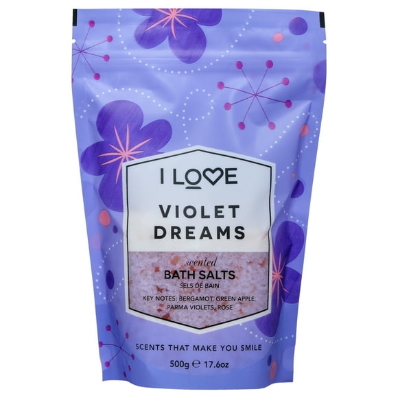 Sales de Baño I Love Cosmetics Sueños Violetas 500g