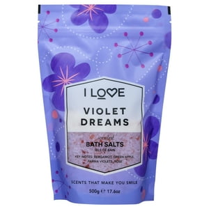 I Love Cosmetics - Sales De Baño Perfumadas - Sueños Violetas De Para Mujeres - Sal De Baño