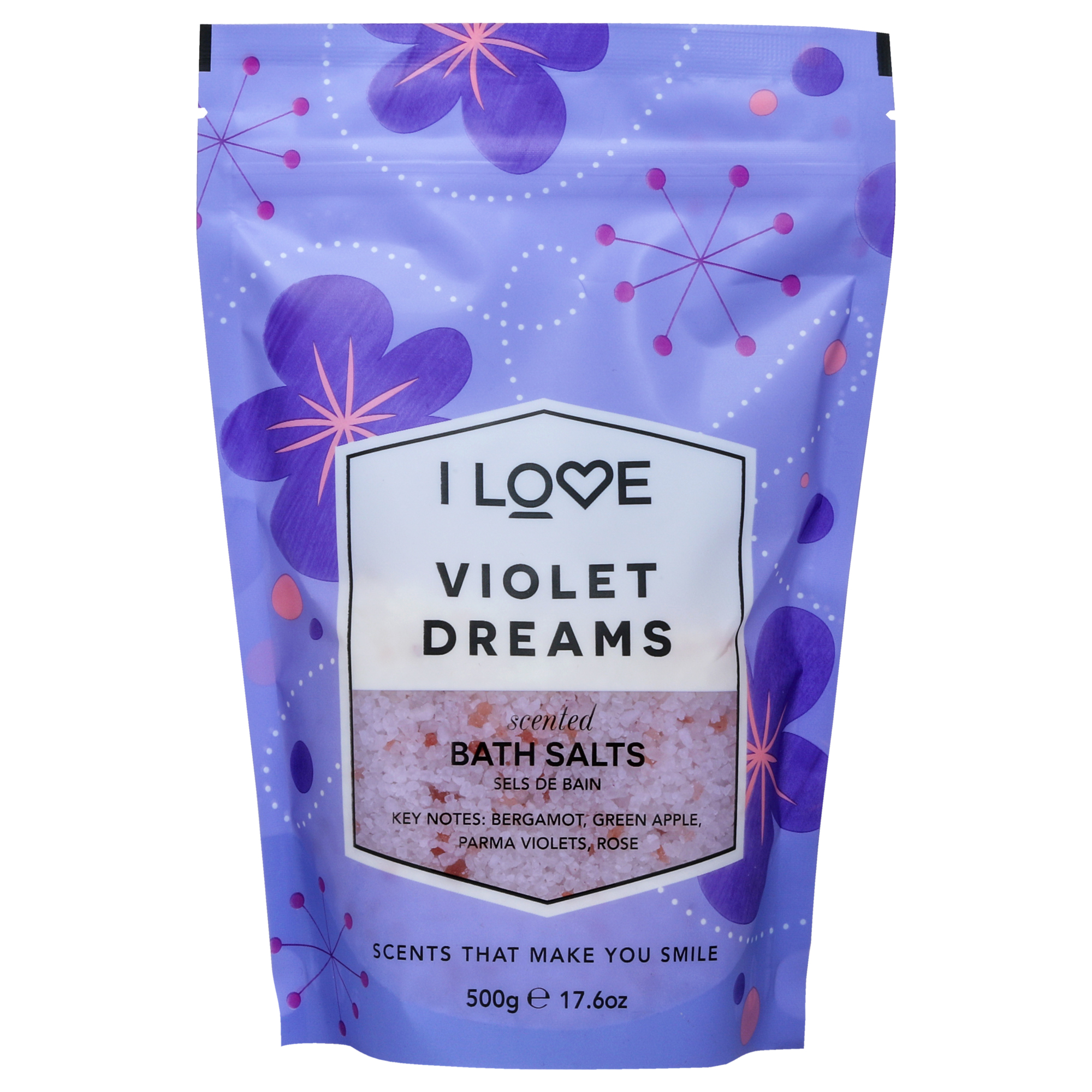 Sales De Baño I Love Cosmetics Sueños Violetas 500G