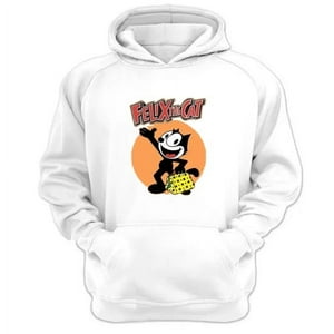 Genérico - Polerón Canguro El Gato Felix Blanco Talla Xl Unisex