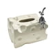 thumbnail image 1 of Dispensador De Servilletas Decorativas De Cerámica Con Cubierta De Caja De Pañuelos Para Tocador, Oficina, Hogar, Blanco, 1 of 5