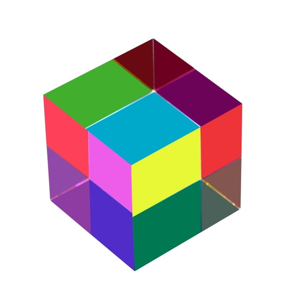 Cubo de Color CMYCUBE 40 mm Cian, Magenta y Amarillo