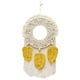 thumbnail image 1 of Tapiz para colgar en de macramé, decoración tejida, adorno decorativo hecho de Boho, artesanía, borla bohemia para decoración Amarillo, 1 of 5