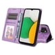 thumbnail image 4 of Funda tipo cartera FOXDOCK para Samsung Galaxy A03 , diseño girasol en relieve, cuero PU, cierre magnético, soporte y tarjetero, 4 of 5