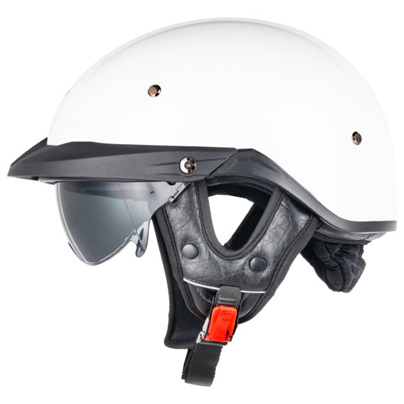 Casco VCOROS VHF04 Medio Retro Aprobado por DOT con Visera
