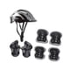 thumbnail image 4 of Casco de bicicleta para niños, juego de rodilleras, coderas, casco deportivo cómodo, casco de bicicleta para monopatín, patinaje sobre ruedas, deporte Plata, 4 of 5
