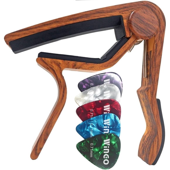 Capo WINGO para guitarra con 5 púas