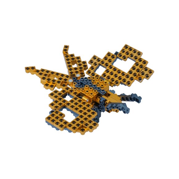 Juego de ladrillos de construcción Metomics 3 en 1, serie 2, Aztec Gold
