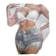 thumbnail image 1 of Camisa de malla transparente con diamantes de imitación para mujer, 1 of 3