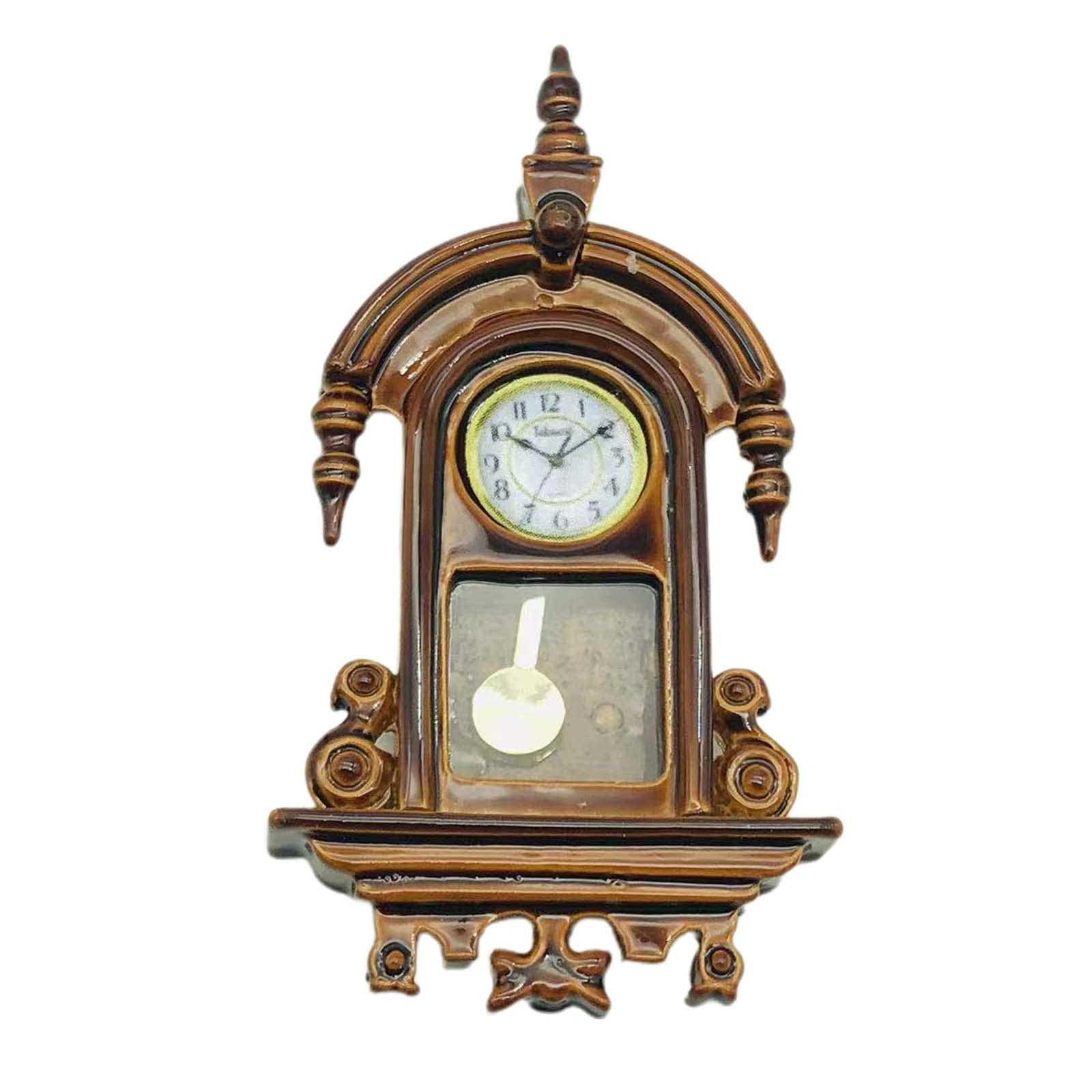 Bothyi - Simulación Escala 1/12 Modelo En Miniatura Reloj Romano Hogar Sala De Estar Adornos Estilo A