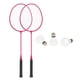 thumbnail image 4 of 2 Raquetas De Bádminton Con 3 Bolas De Nailon Raquetas De Bádminton De Entrenamiento Familiar Rosa, 4 of 5