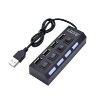 Tomasstore - Cargador Hub Usb 4 Puertos Independientes Con Interruptor Y Led
